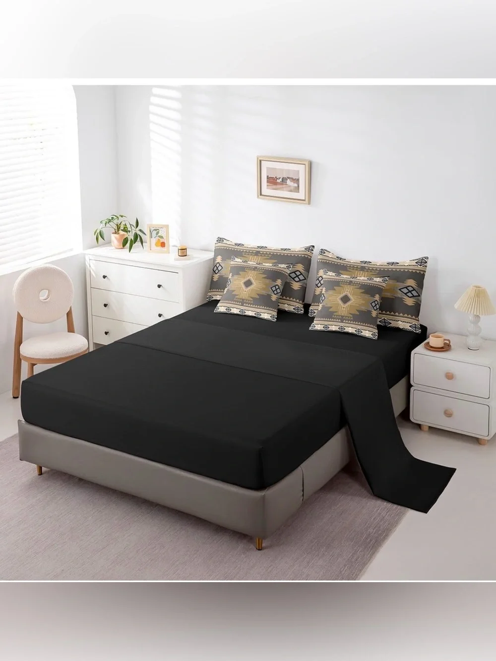 7 Pieces Bedding Set Western Decor Bed Set